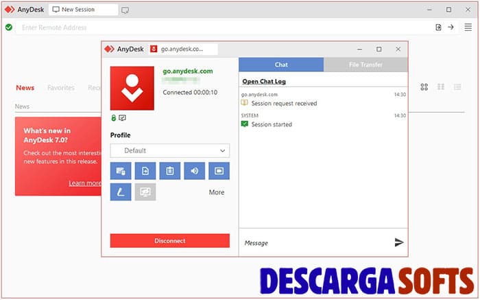 Captura de pantalla Anydesk 1