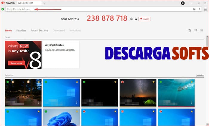Captura de pantalla Anydesk 2