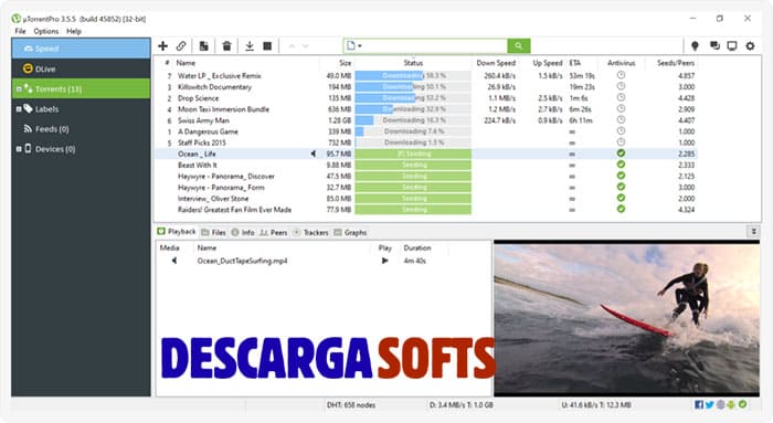 Captura de pantalla Utorrent 2