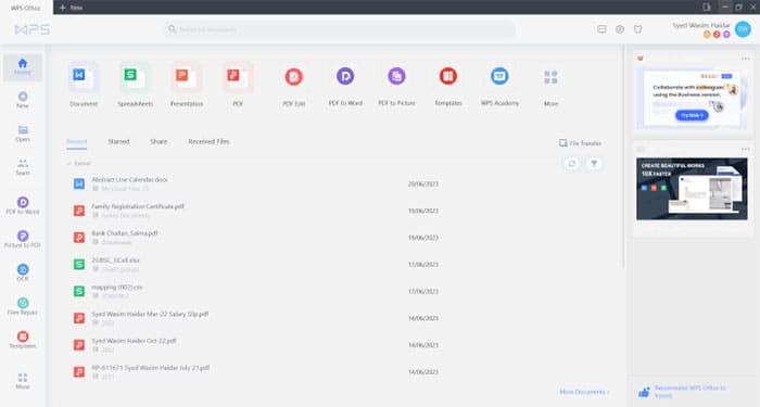 Guia basica para usar WPS Office 1 Guia basica para usar WPS Office 1