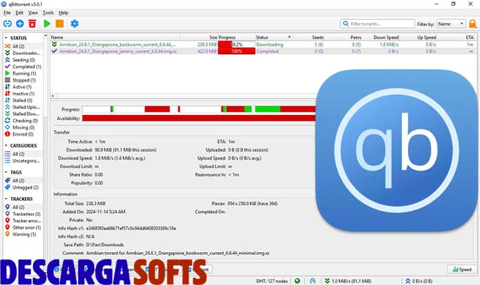 Ultima version de qBitTorrent