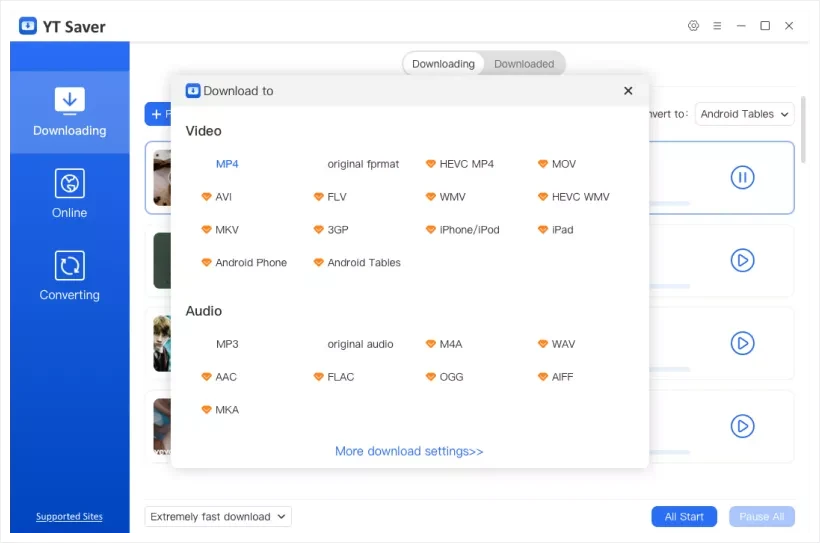 Captura de pantalla YT Saver Video Downloader Converter 1 Captura de pantalla YT Saver Video Downloader Converter 1