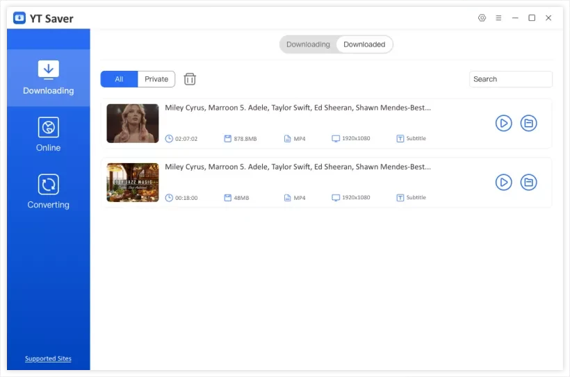 Captura de pantalla YT Saver Video Downloader Converter 2 Captura de pantalla YT Saver Video Downloader Converter 2