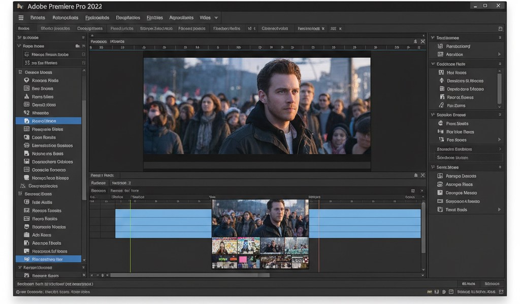 Captura de pantalla de Adobe Premiere Pro 3