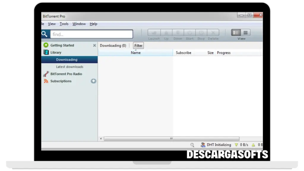 Captura de pantalla de BitTorrent Pro 2