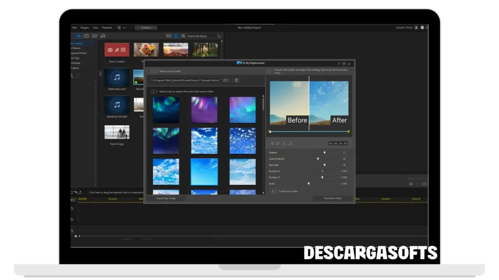 Captura de pantalla de CyberLink PowerDirector Ultimate 1