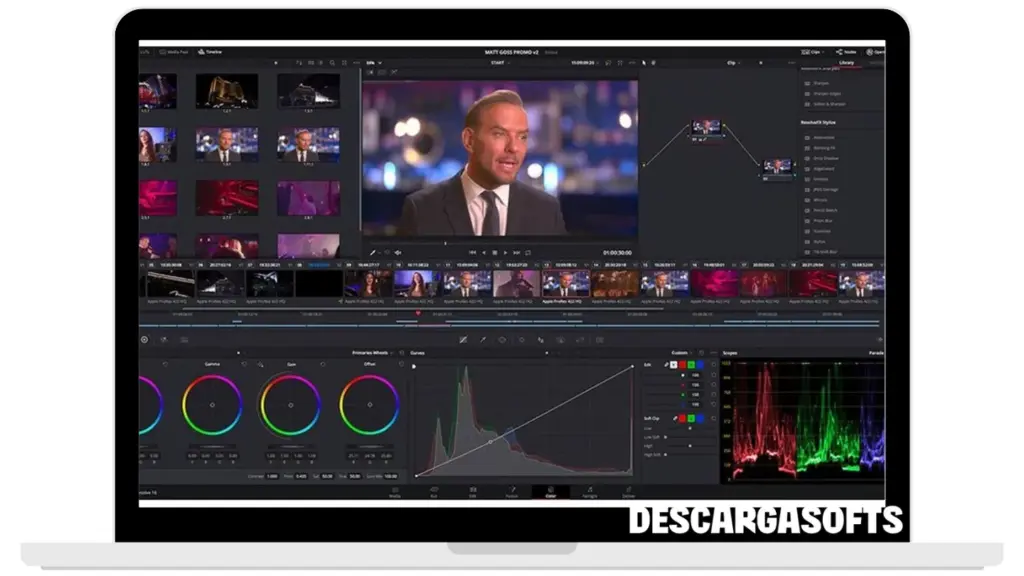 Captura de pantalla de DaVinci Resolve Studio 1