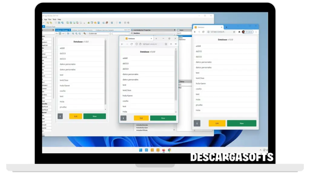 Captura de pantalla de DecSoft App Builder 2