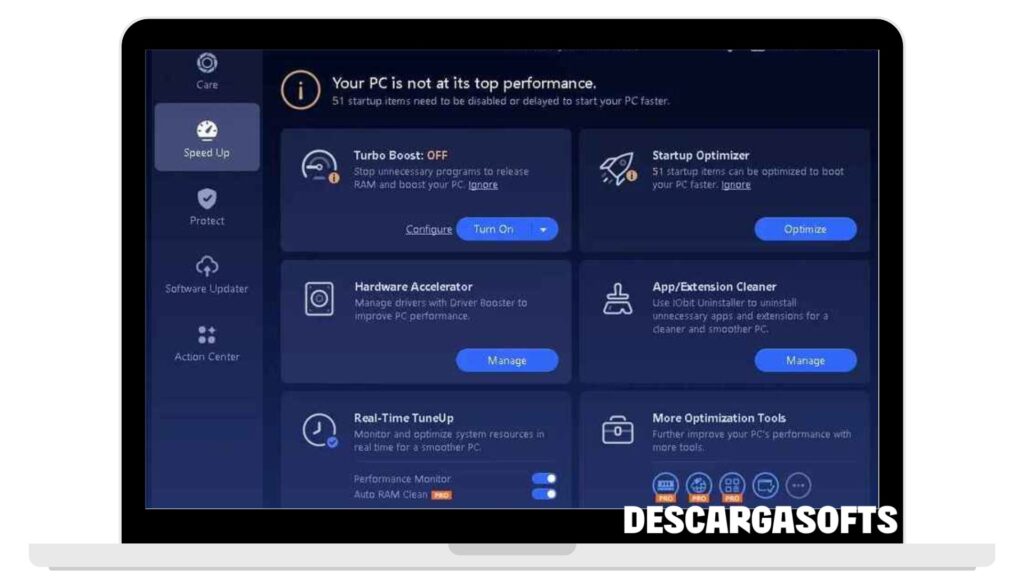Captura de pantalla de IObit Advanced SystemCare Pro 1