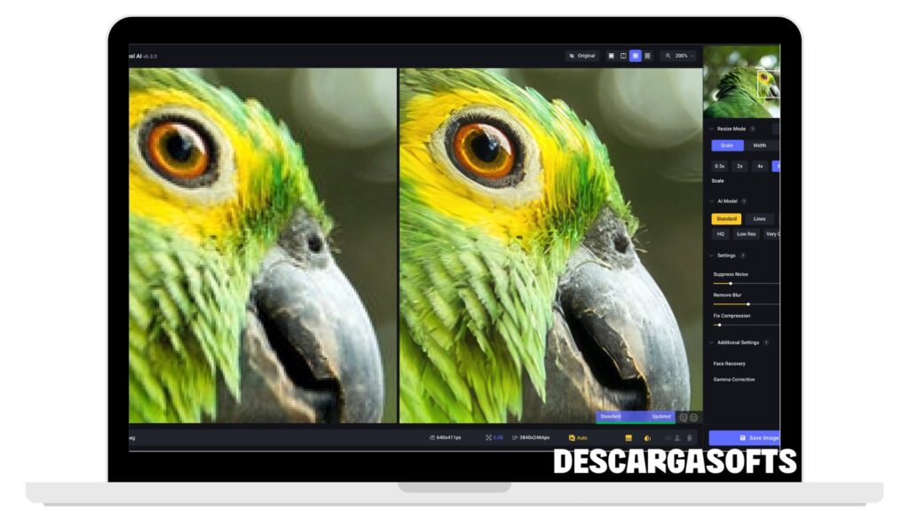 Captura de pantalla de Topaz Gigapixel AI 1 Captura de pantalla de Topaz Gigapixel AI 1