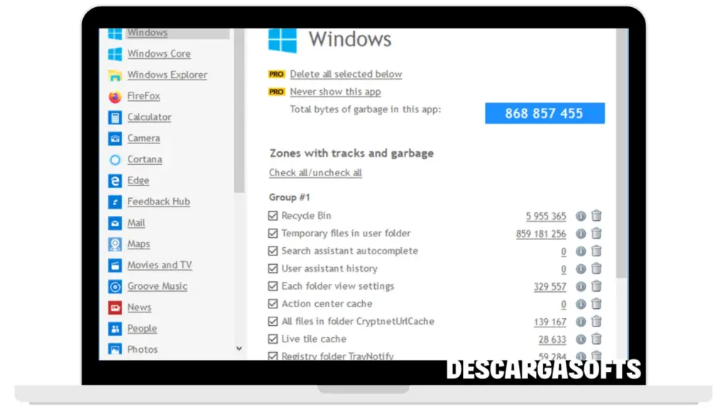 Captura de pantalla de Wipe Professional 1