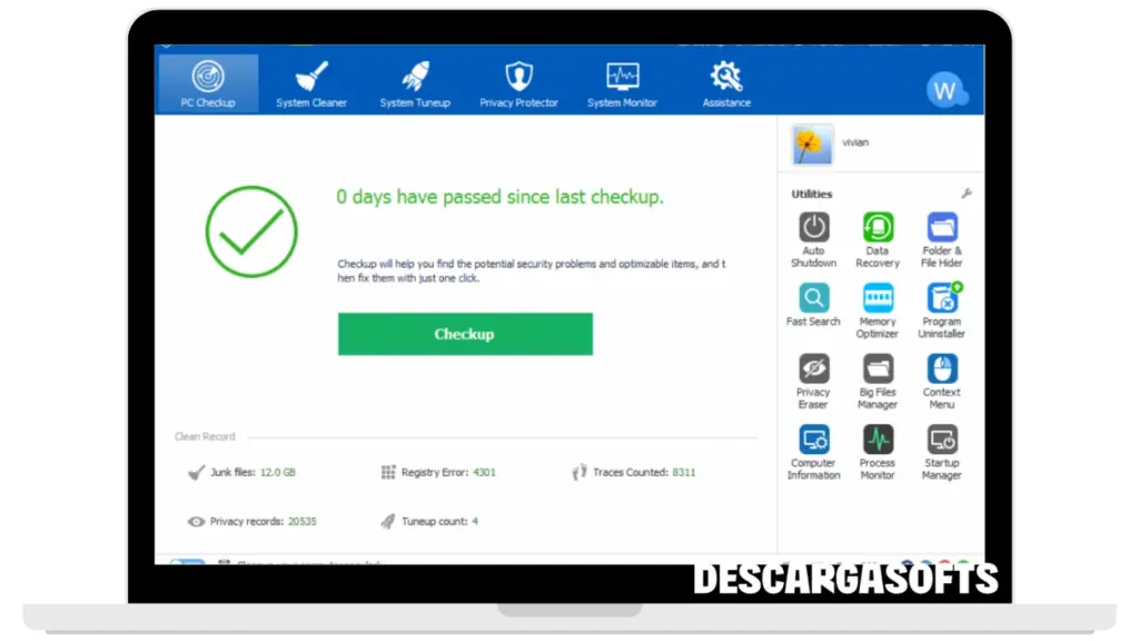 Captura de pantalla de Wise Care 365 Pro 2 Captura de pantalla de Wise Care 365 Pro 2