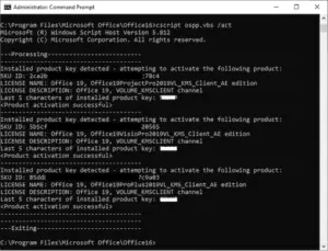 Microsoft Activation Scripts ScreenShot 1