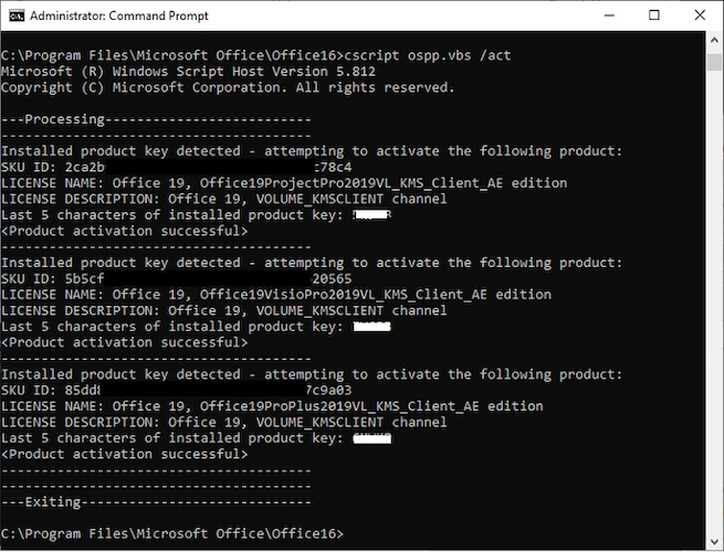 Microsoft Activation Scripts ScreenShot 1