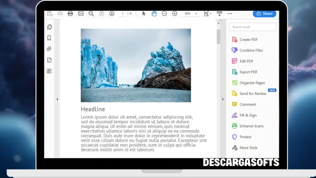 Captura de pantalla de Adobe Acrobat Pro DC 2 Captura de pantalla de Adobe Acrobat Pro DC 2