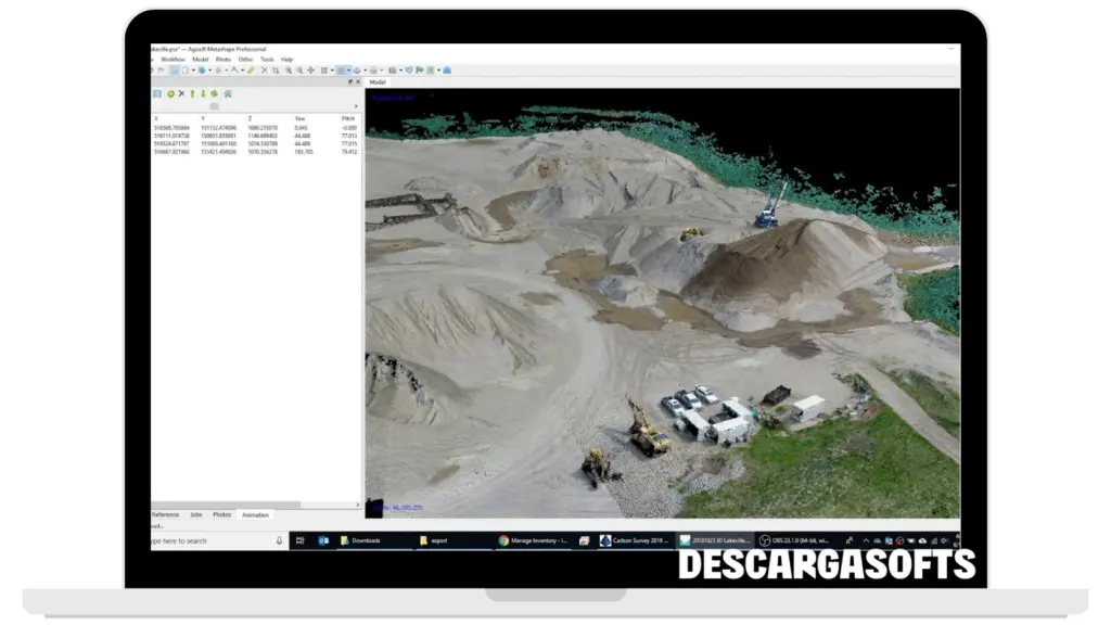 Captura de pantalla de Agisoft Metashape Pro 2 Captura de pantalla de Agisoft Metashape Pro 2