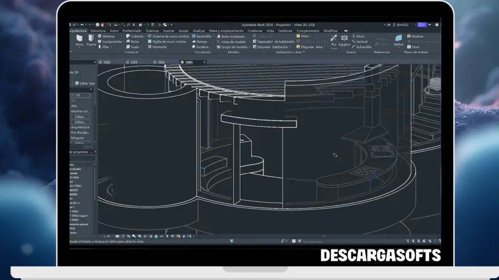 Captura de pantalla de Autodesk Revit 2