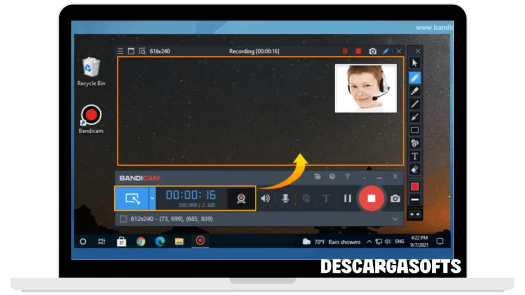 Captura de pantalla de Bandicam 2 Captura de pantalla de Bandicam 2