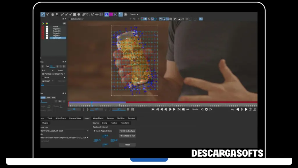 Captura de pantalla de Boris FX Mocha Pro 1