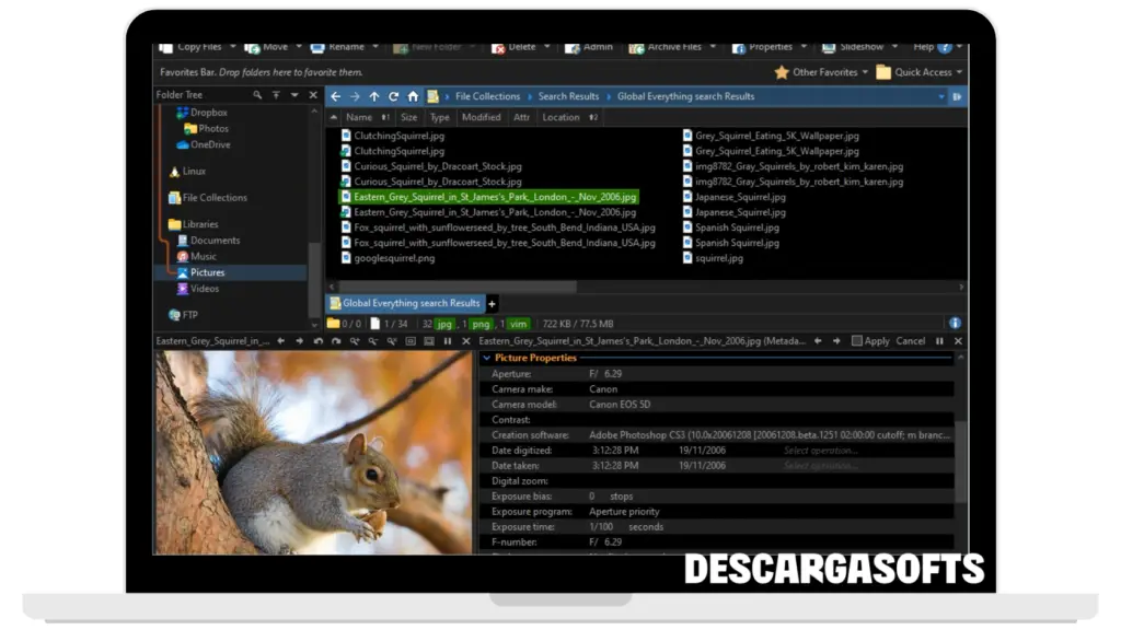 Captura de pantalla de Directory Opus Pro 2 Captura de pantalla de Directory Opus Pro 2