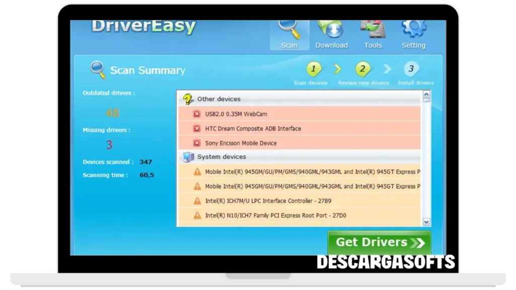 Captura de pantalla de Driver Easy Professional 2