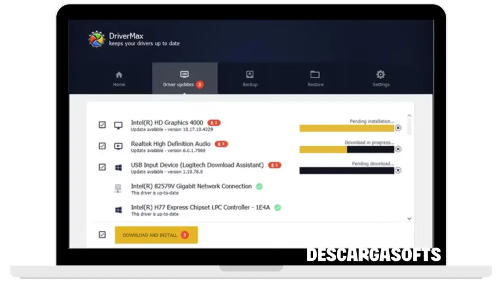 Captura de pantalla de DriverMax Pro 1