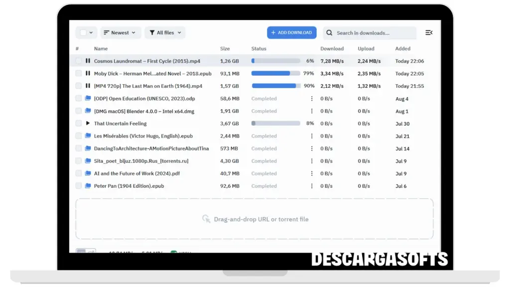 Captura de pantalla de Free Download Manager FDM 1 Captura de pantalla de Free Download Manager FDM 1