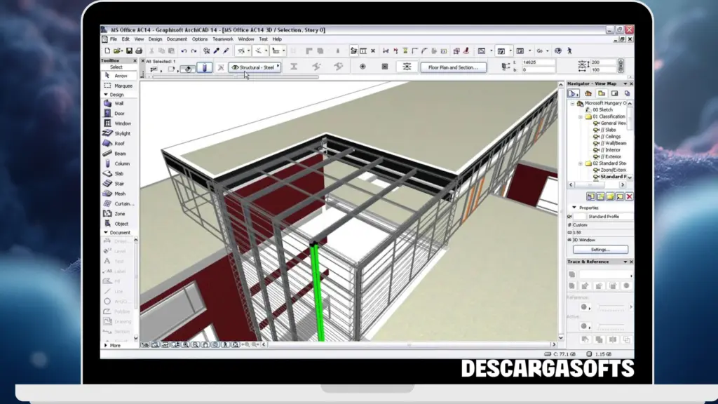 Captura de pantalla de GRAPHISOFT ArchiCAD 1 Captura de pantalla de GRAPHISOFT ArchiCAD 1