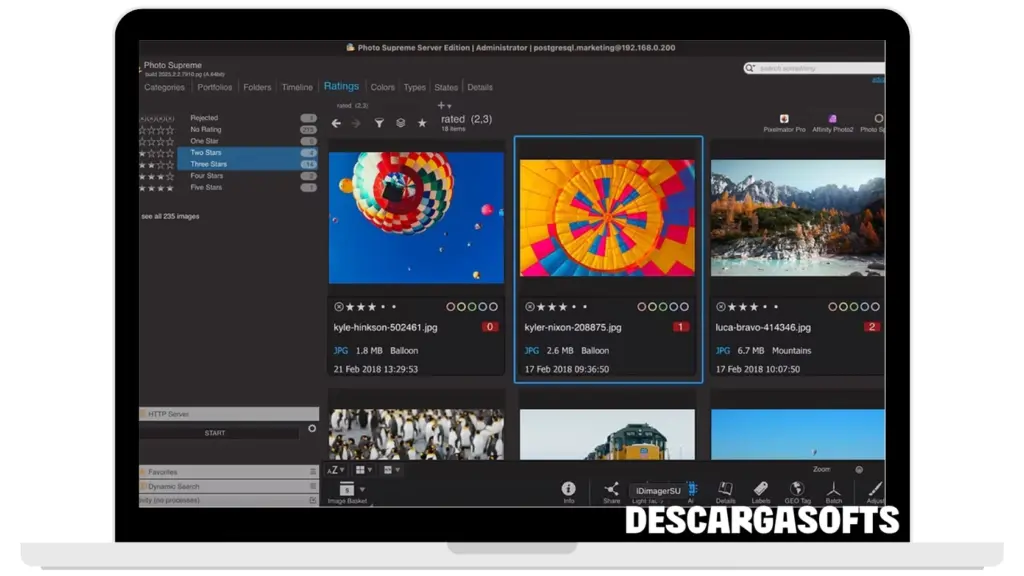 Captura de pantalla de IDimager Photo Supreme 1