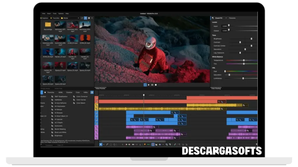 Captura de pantalla de MAGIX VEGAS Pro 2 Captura de pantalla de MAGIX VEGAS Pro 2