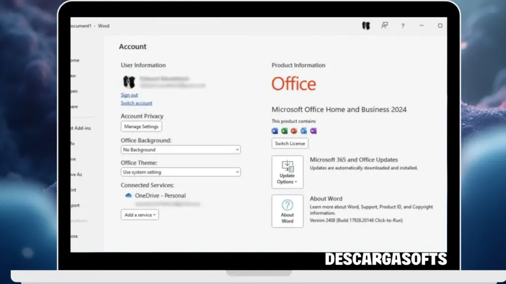 Captura de pantalla de Microsoft Office 2021 2024 Professional Plus 2 Captura de pantalla de Microsoft Office 2021 2024 Professional Plus 2