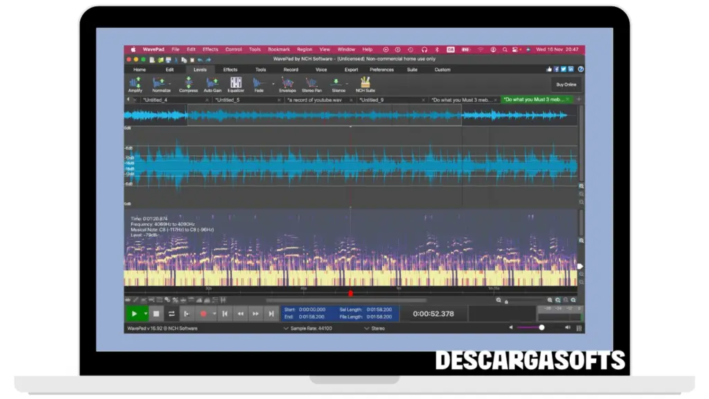 Captura de pantalla de NCH WavePad Masters Edition 2