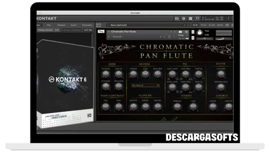 Captura de pantalla de Native Instruments Kontakt 2
