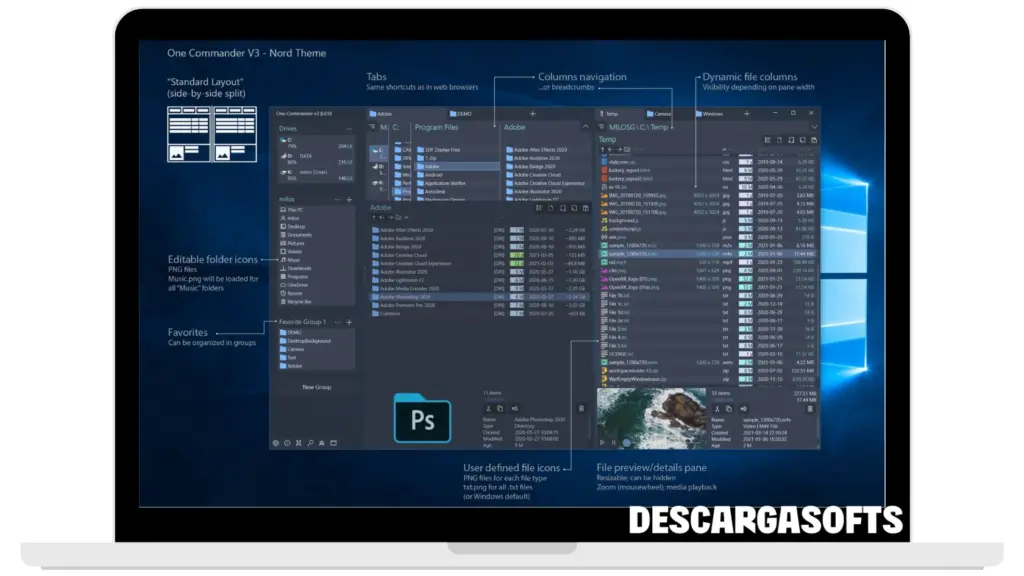 Captura de pantalla de OneCommander Pro 2