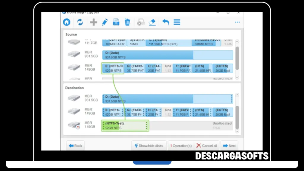 Captura de pantalla de R Tools R Drive Image 2 Captura de pantalla de R Tools R Drive Image 2