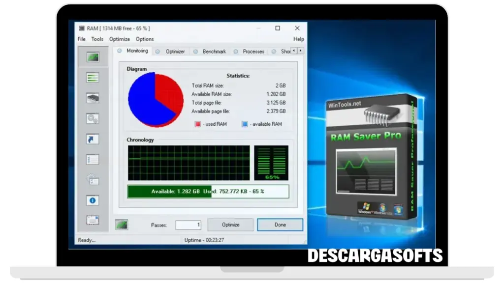 Captura de pantalla de RAM Saver Professional 1 Captura de pantalla de RAM Saver Professional 1