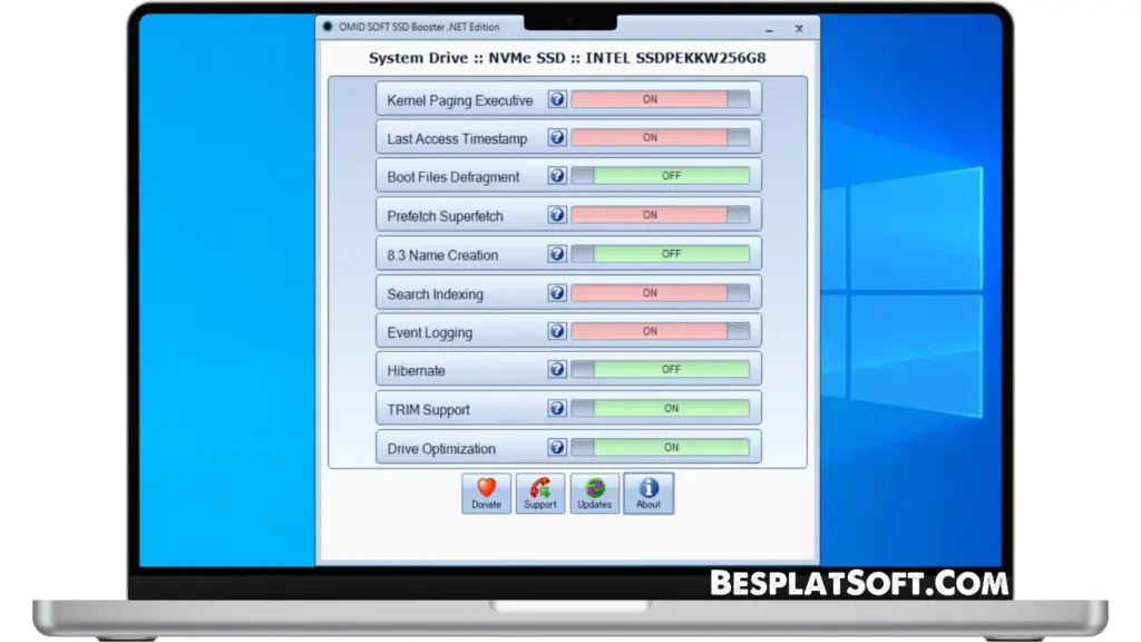 Captura de pantalla de SSD Booster .NET 1 Captura de pantalla de SSD Booster .NET 1