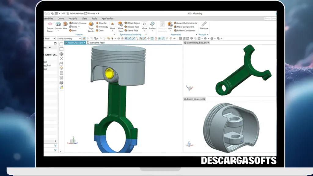 Captura de pantalla de Siemens NX 1