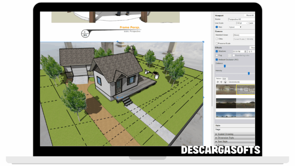 Captura de pantalla de SketchUp Pro 2 Captura de pantalla de SketchUp Pro 2