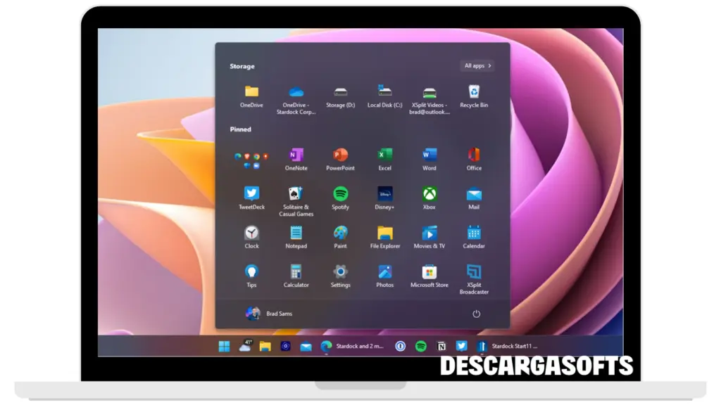 Captura de pantalla de Stardock Start11 2 Captura de pantalla de Stardock Start11 2