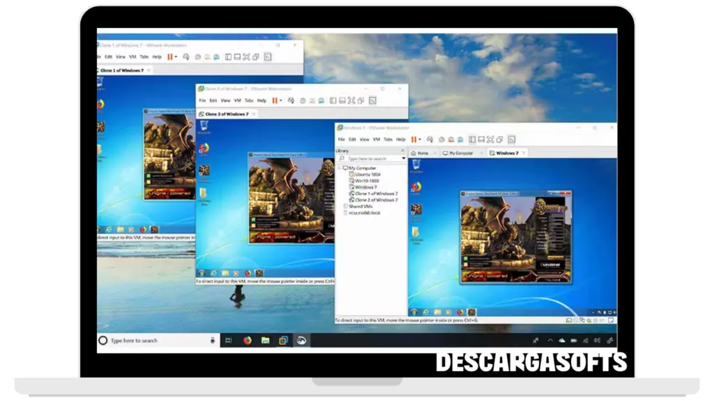 Captura de pantalla de VMware Workstation Pro 1