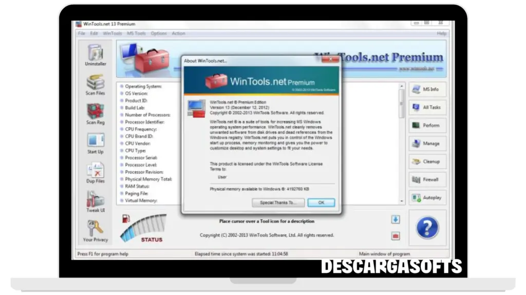 Captura de pantalla de WinTools.net 1 Captura de pantalla de WinTools.net 1