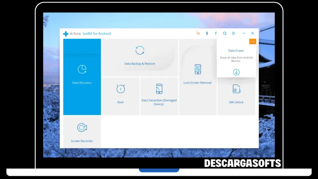 Captura de pantalla de Wondershare Dr.Fone toolkit for iOS and Android 1