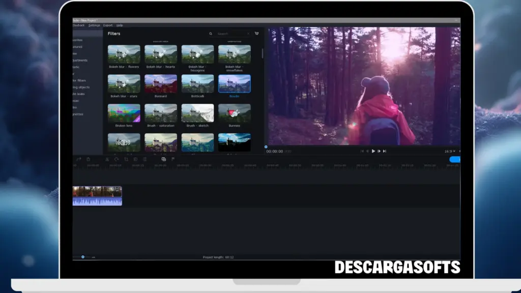 Captura de pantalla de Movavi Video Editor Plus 1