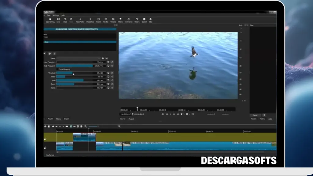 Captura de pantalla de ShotCut 2 Captura de pantalla de ShotCut 2