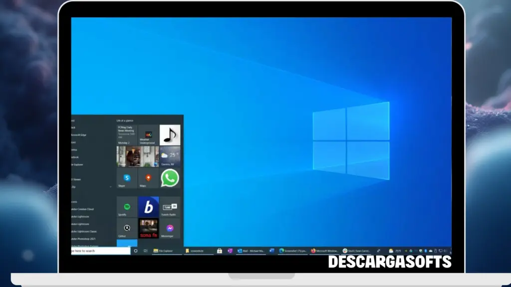 Captura de pantalla de Windows 10 Professional Captura de pantalla de Windows 10 Professional
