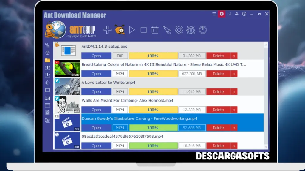Бесплатная загрузка Ant Download Manager 2